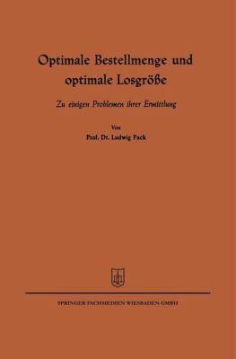 Optimale Bestellmenge Und Optimale Losgröße: Zu... [German] 3663125785 Book Cover