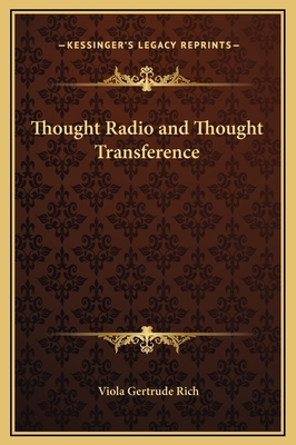 Thought Radio and Thought Transference 1169205828 Book Cover