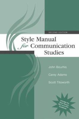 Style Manual for Communication Studies 007353420X Book Cover