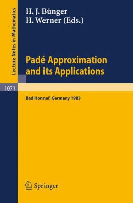 Pade Approximations and Its Applications: Proce... 354013364X Book Cover