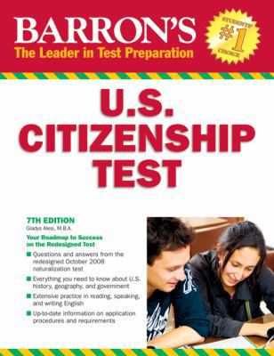 Barron's U.S. Citizenship Test (Barron's: The L... 0764140558 Book Cover