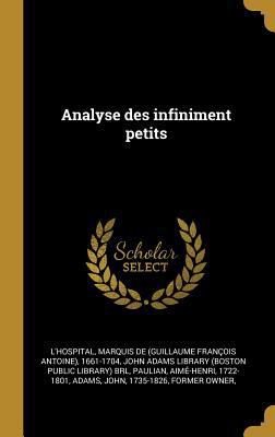 Analyse des infiniment petits [French] 035368418X Book Cover