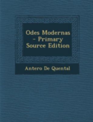 Odes Modernas - Primary Source Edition [Portuguese] 1293664138 Book Cover