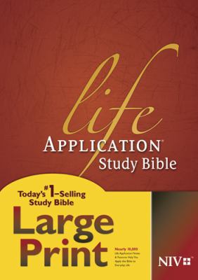 Life Application Study Bible-NIV-Large Print [Large Print] 1414359764 Book Cover