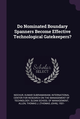 Do Nominated Boundary Spanners Become Effective... 1378962958 Book Cover