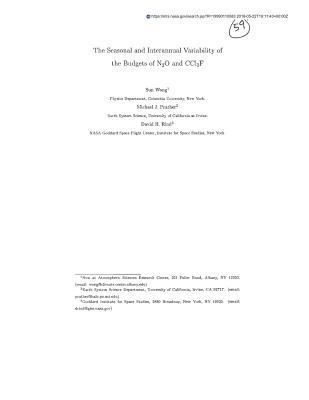 The Seasonal and Interannual Variability of the... 1723768081 Book Cover