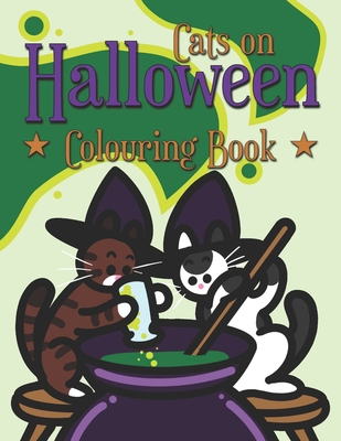 Cats on Halloween B08JK5DRBG Book Cover