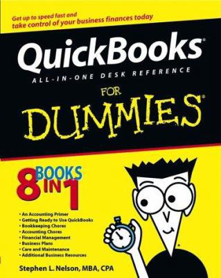 QuickBooks All-In-One Desk Reference for Dummies 0764519638 Book Cover