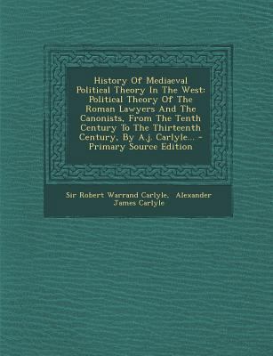 History of Mediaeval Political Theory in the We... [Latin] 1293103713 Book Cover