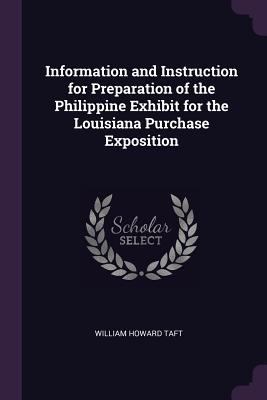 Information and Instruction for Preparation of ... 137795188X Book Cover