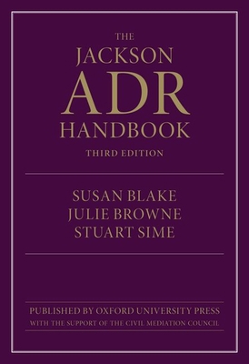 The Jackson Adr Handbook 0198867328 Book Cover