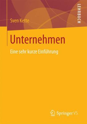 Unternehmen: Eine Sehr Kurze Einführung [German] 3658180730 Book Cover