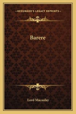 Barere 1162910925 Book Cover