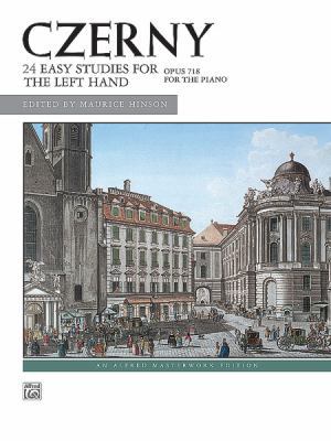 Czerny 24 Easy Studies for the Left Hand, Op. 7... 073900543X Book Cover