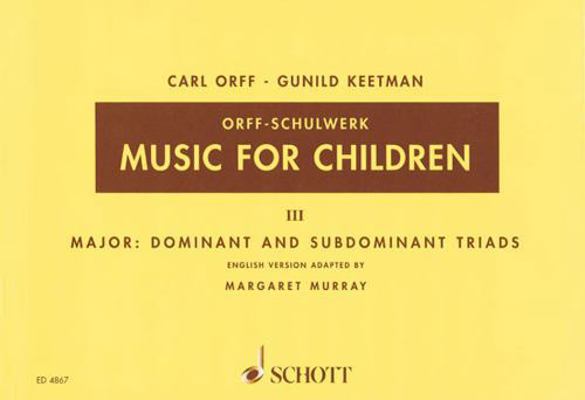 Music for Children Volume 3 Sheet Music for Rec... 379579515X Book Cover