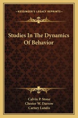Studies In The Dynamics Of Behavior 1163155632 Book Cover
