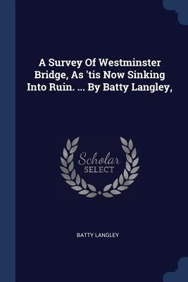 A Survey Of Westminster Bridge, As 'tis Now Sin... 1376966395 Book Cover