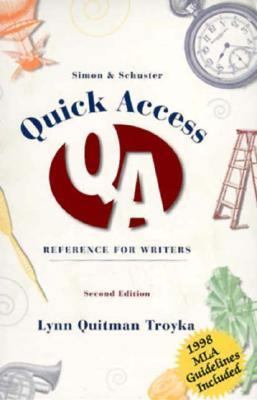 Quick Access: Reference for Writers B001ZXM8J2 Book Cover