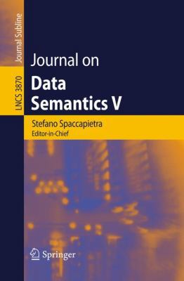 Journal on Data Semantics V 3540314261 Book Cover