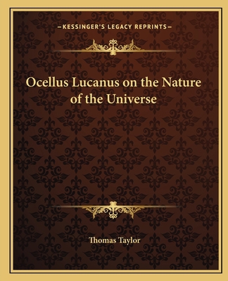 Ocellus Lucanus on the Nature of the Universe 1162607378 Book Cover