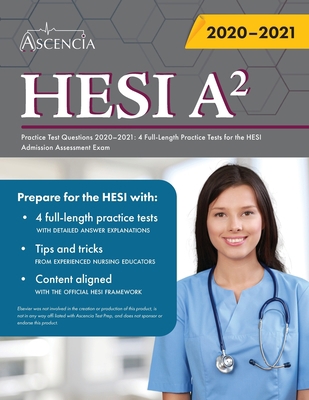 HESI A2 Practice Test Questions Book: 4 Full-Le... 1635307724 Book Cover