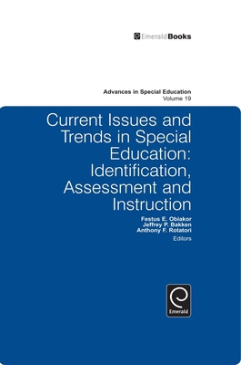 Current Issues and Trends in Special Education.... 1848556683 Book Cover