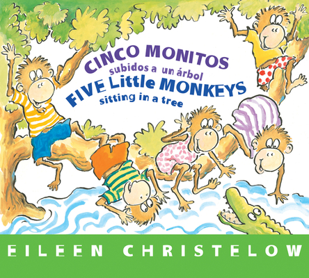 Five Little Monkeys Sitting in a Tree/Cinco Mon... 0544302184 Book Cover