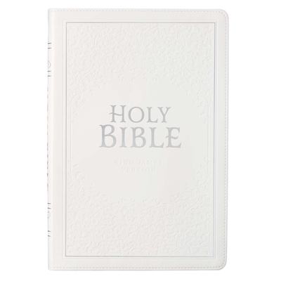 KJV Thinline White Wedding Bible [Large Print] 164272467X Book Cover
