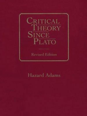 Critical Theory Since Plato 0155161431 Book Cover