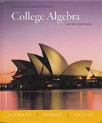 College Algebra, Instructor's Annotated Edition 0618803726 Book Cover