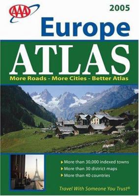 AAA Europe Road Atlas 1595080252 Book Cover