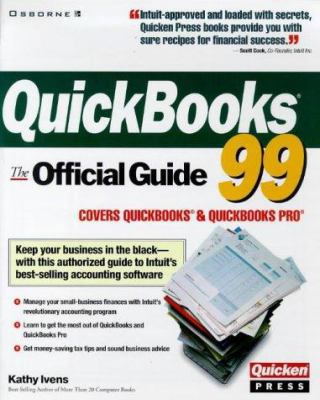 QuickBooks 99: The Official Guide 0072120037 Book Cover