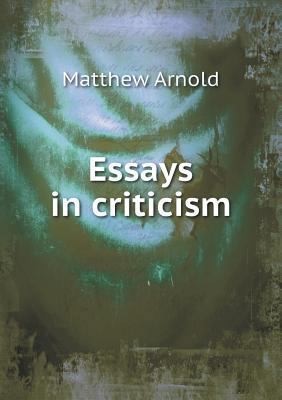 Essays in criticism 5518757581 Book Cover