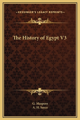 The History of Egypt V3 1169334490 Book Cover