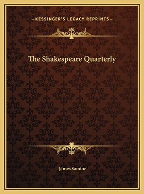 The Shakespeare Quarterly 1169805191 Book Cover