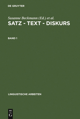 Satz - Text - Diskurs. Band 1 [German] 3484303123 Book Cover