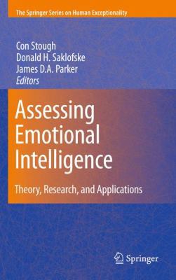 Assessing Emotional Intelligence: Theory, Resea... 038788369X Book Cover