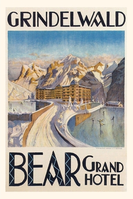 Vintage Journal Grindelwald Bear Grand Hotel 1648112056 Book Cover