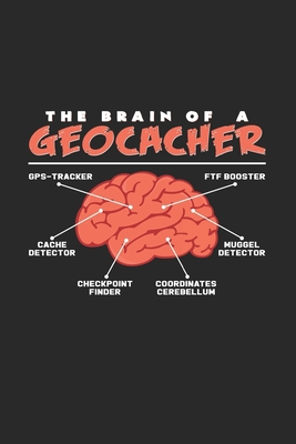 The brain of a geocacher: 6x9 Geocaching - grid... 1692542761 Book Cover