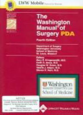 The Washington Manual Of Surgery PDA 0781783666 Book Cover