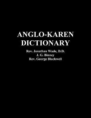 Anglo-Karen Dictionary 1849023840 Book Cover