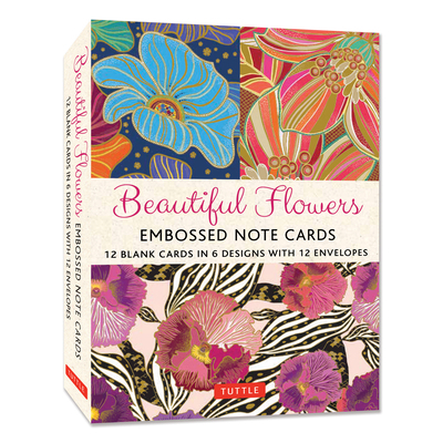 Beautiful Flowers, 12 Embossed Note Cards: 12 B... 0804856974 Book Cover