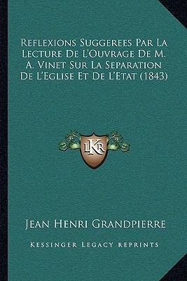 Reflexions Suggerees Par La Lecture De L'Ouvrag... [French] 1167419677 Book Cover