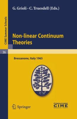 Non-Linear Continuum Theories: Lectures Given a... 3642110320 Book Cover