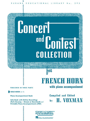 Concert and Contest Collection for French Horn:... 1423445562 Book Cover