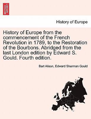 History of Europe from the commencement of the ... 1241448647 Book Cover