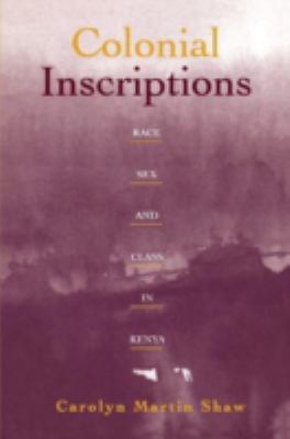 Colonial Inscriptions: Race, Sex, and Class in ... 0816625255 Book Cover