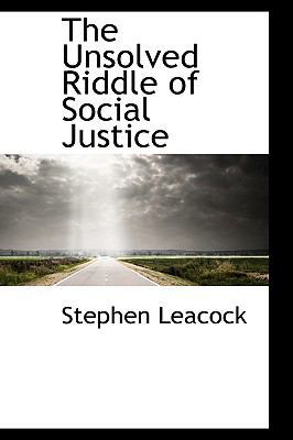 The Unsolved Riddle of Social Justice 055959724X Book Cover