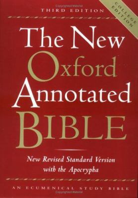 New Oxford Annotated Bible-NRSV-College 0195284844 Book Cover