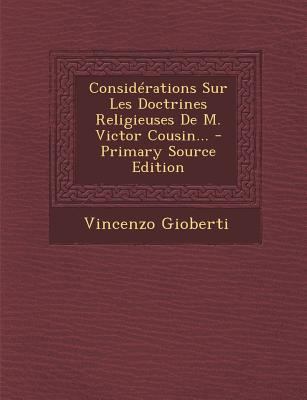 Consid?rations Sur Les Doctrines Religieuses De... [French] 1295866242 Book Cover